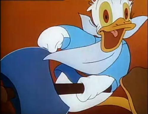 Homicidal Donald Duck from Mickey and the Beanstalk 