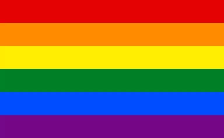 Gay rainbow flag