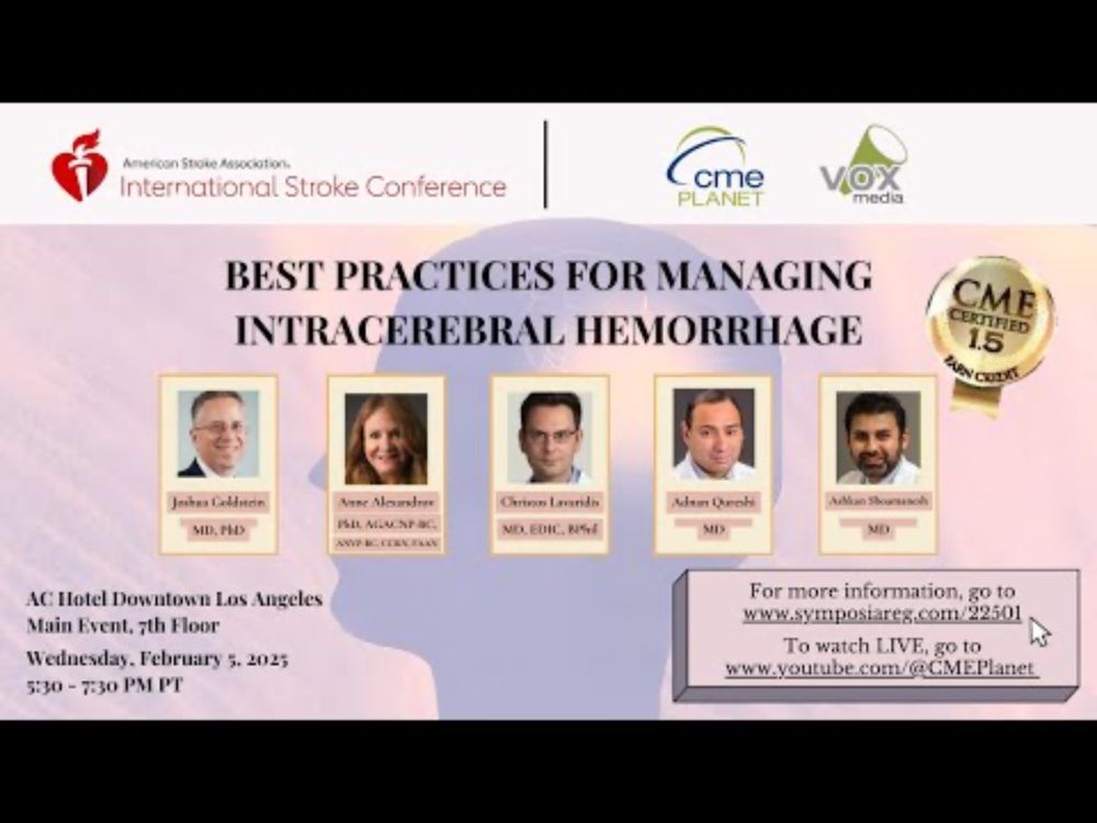 CME at ISC 2025 - Best Practices for Managing Intracerebral Hemorrhage
