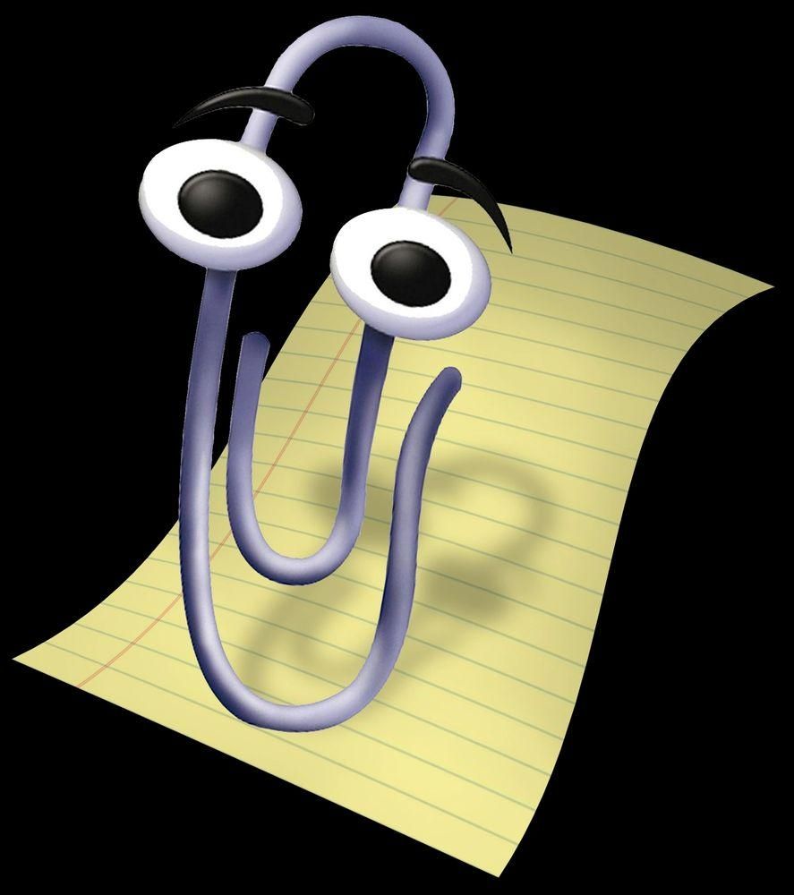 Clippy the Microsoft assistant from office 97