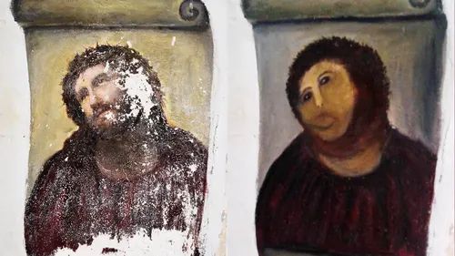 Elías García Martinez, Ecce Homo, ca. 1930, Sanctuary of Mercy Church, Borja, Spain