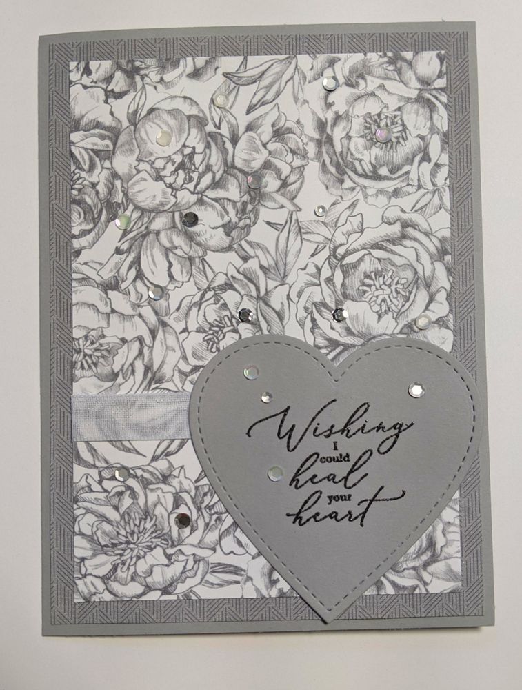 Card that says 
Wishing I could heal your heart 