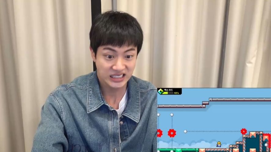 Seokjin playing games