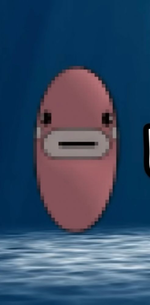 Front facing Luvdusc from Pokemon.