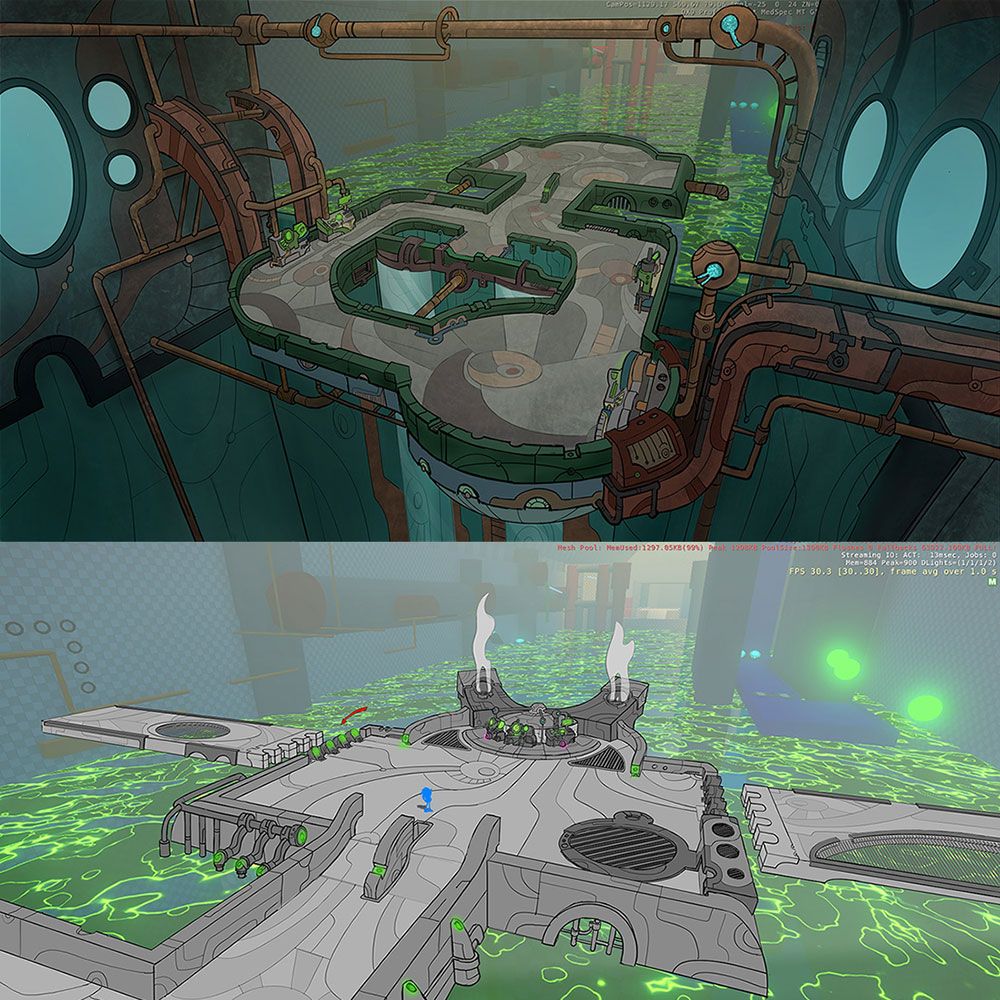 Combat Area Art from Sonic Boom