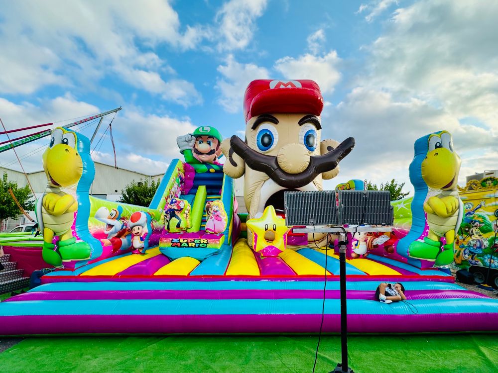 Nintendo inflatable castle, El Morell, Spain