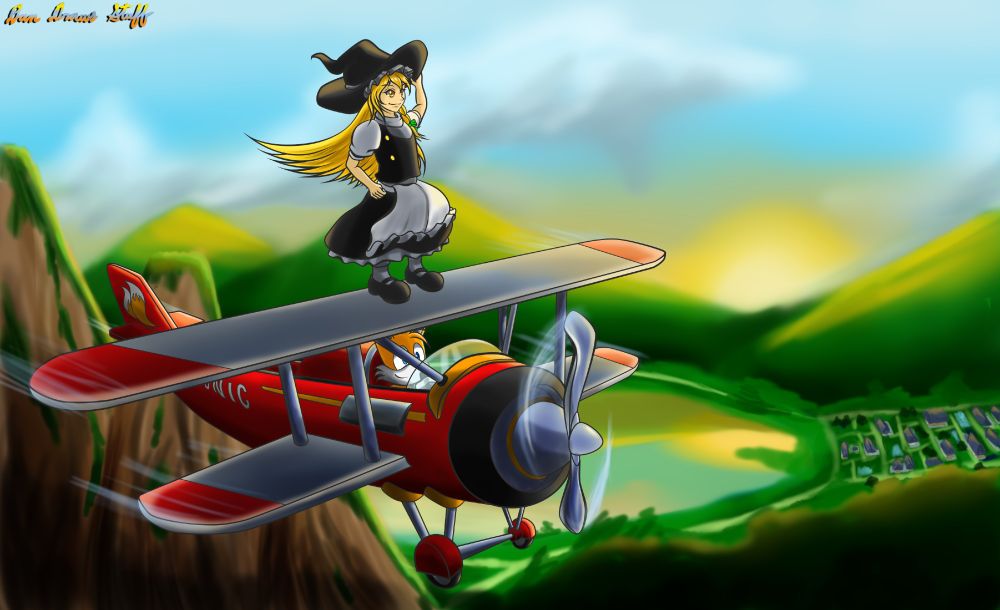 A scene from a fanfic I'm writing involving well, Touhou and Sonic obviously.

It's on AO3. Feel free to check it out!
https://archiveofourown.org/works/59200876/chapters/150959983