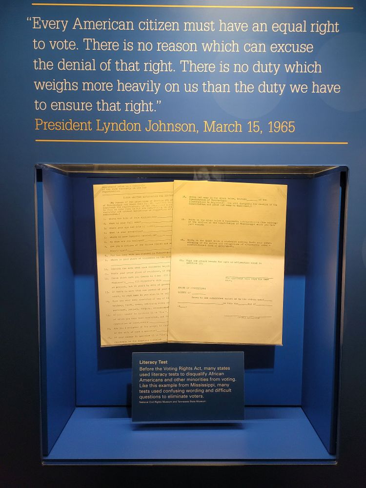 Example of a "literacy test" used in the state of Mississippi during the Jim Crow Era.