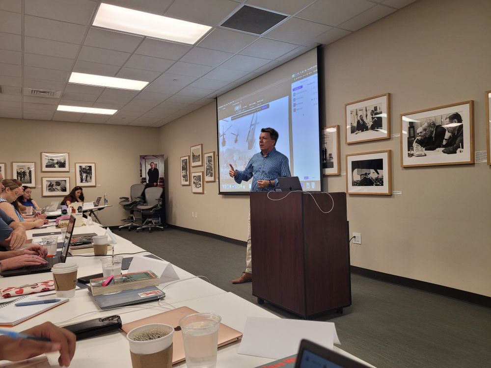 Prof. Mark Lawrence of the University of Texas lecturing on U.S. involvement/escalation of the Vietnam War.