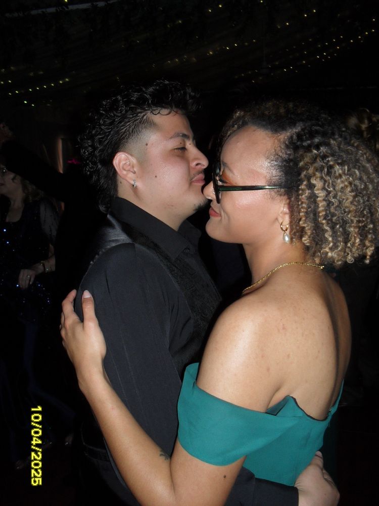 two people slow dancing 