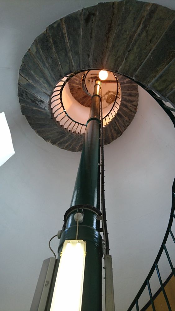 Spiral staircase to the light.