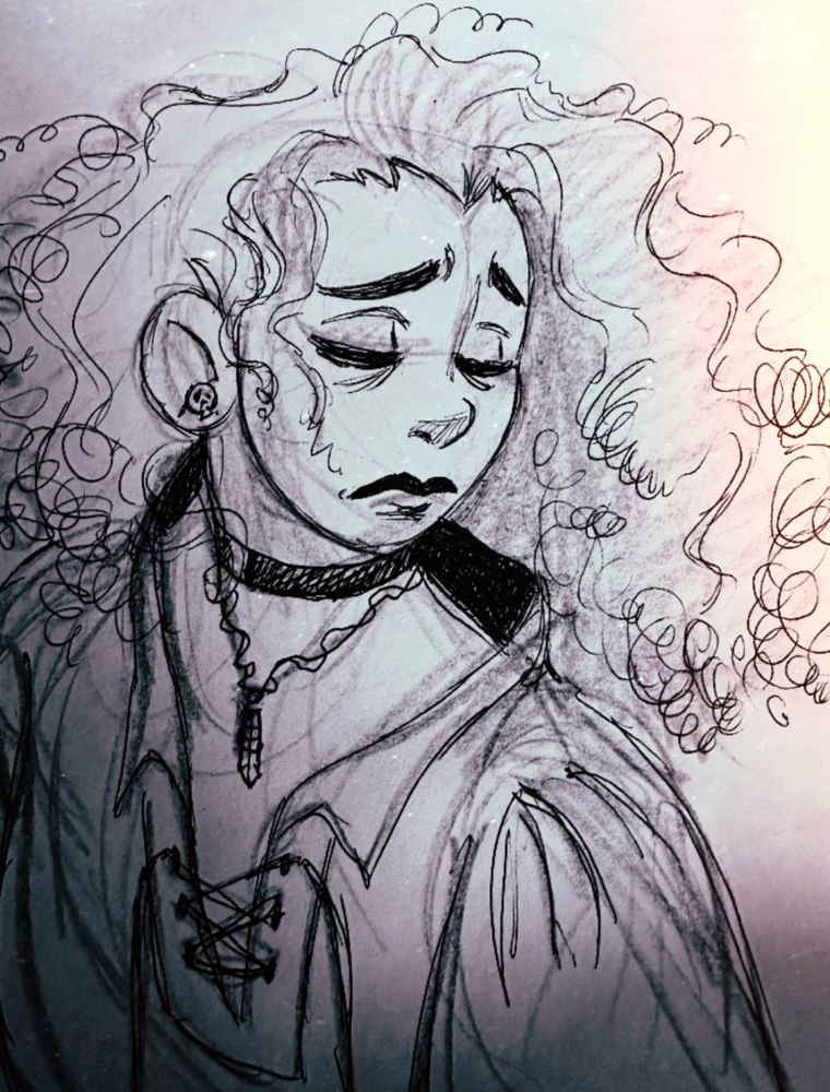A sketchy bust of myself from a long time ago