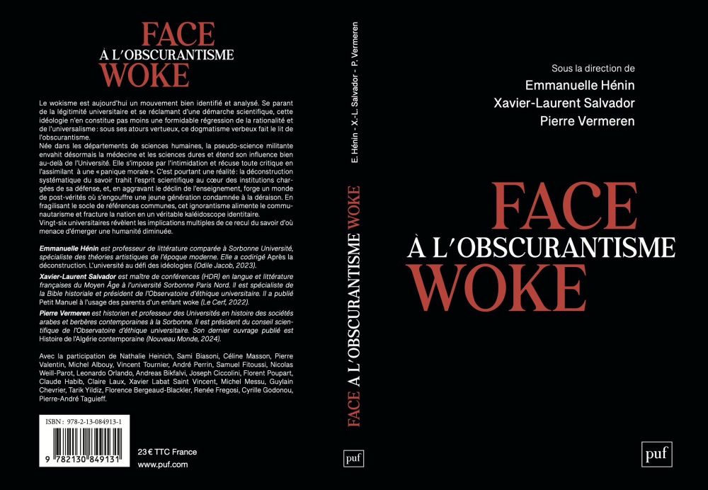 Couverture du livre "Face à l'obscurantisme Woke". 