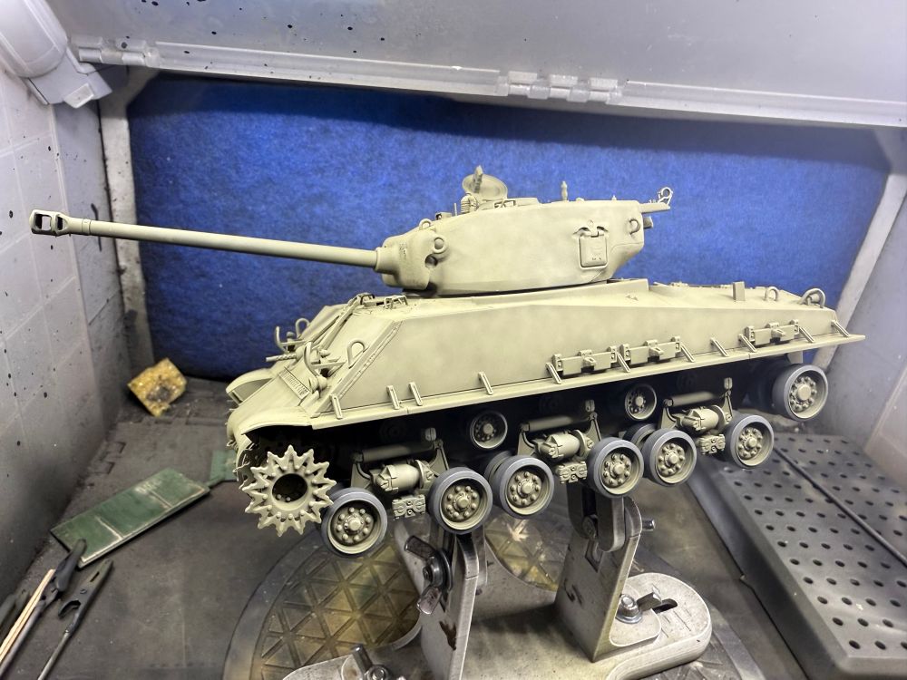 Model of Sherman tank