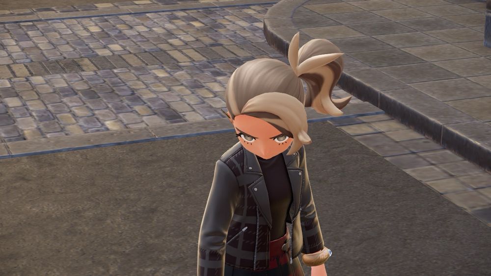 My trainer girl staring down the camera like it owes her money 