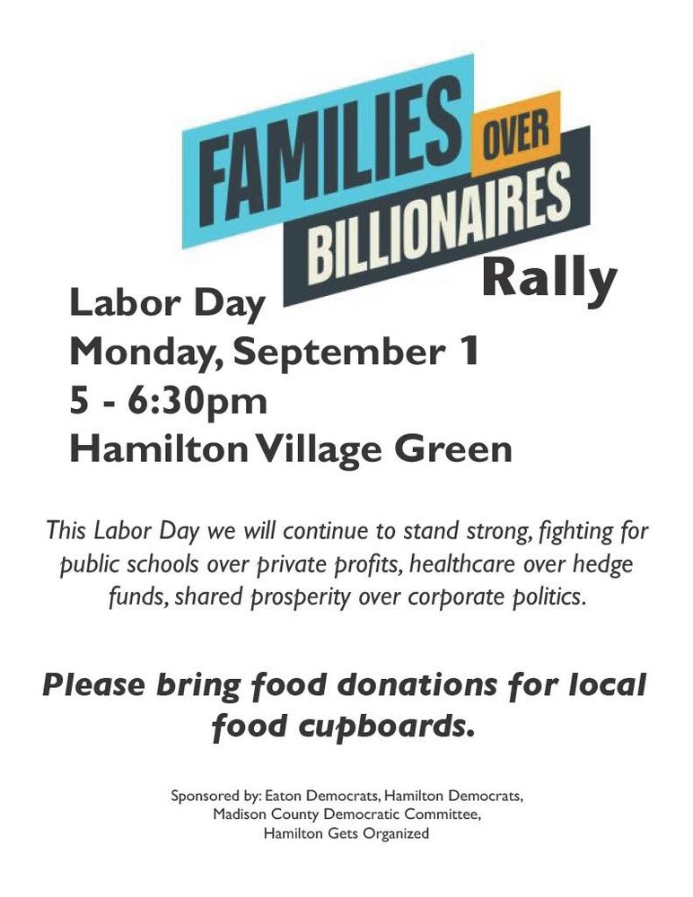 Families Over Billionaires Rally