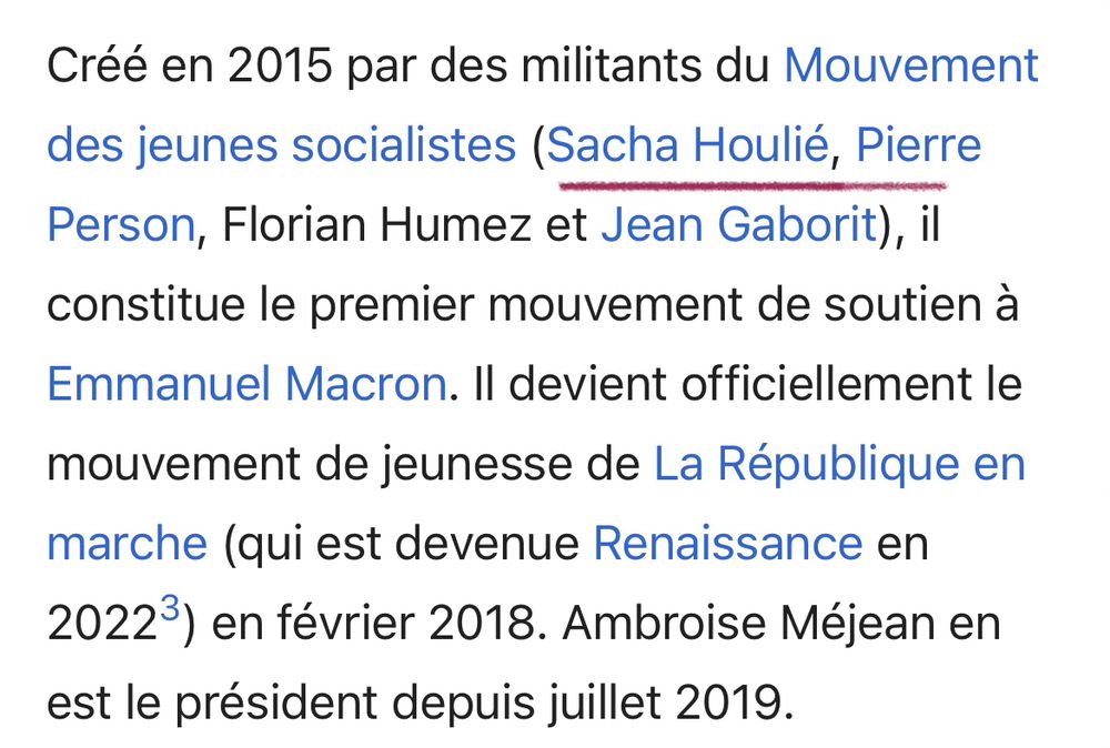 Sacha Houlié est le fondateur des JAM. Le mouvement des jeunesses Macroniste. Et il vient d’intégrer le parti de Raphaël Glucksman Place Publique.