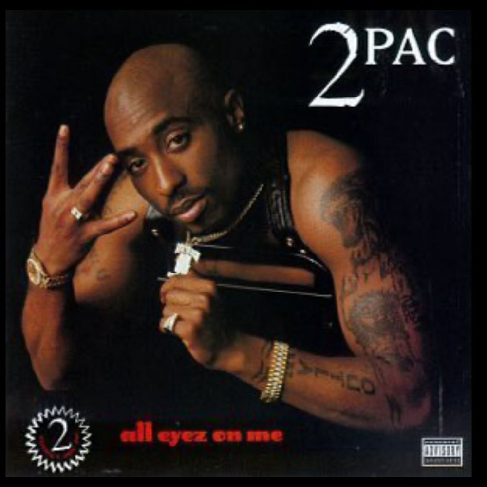 Album All eyez on Me. Tupac Shakur.