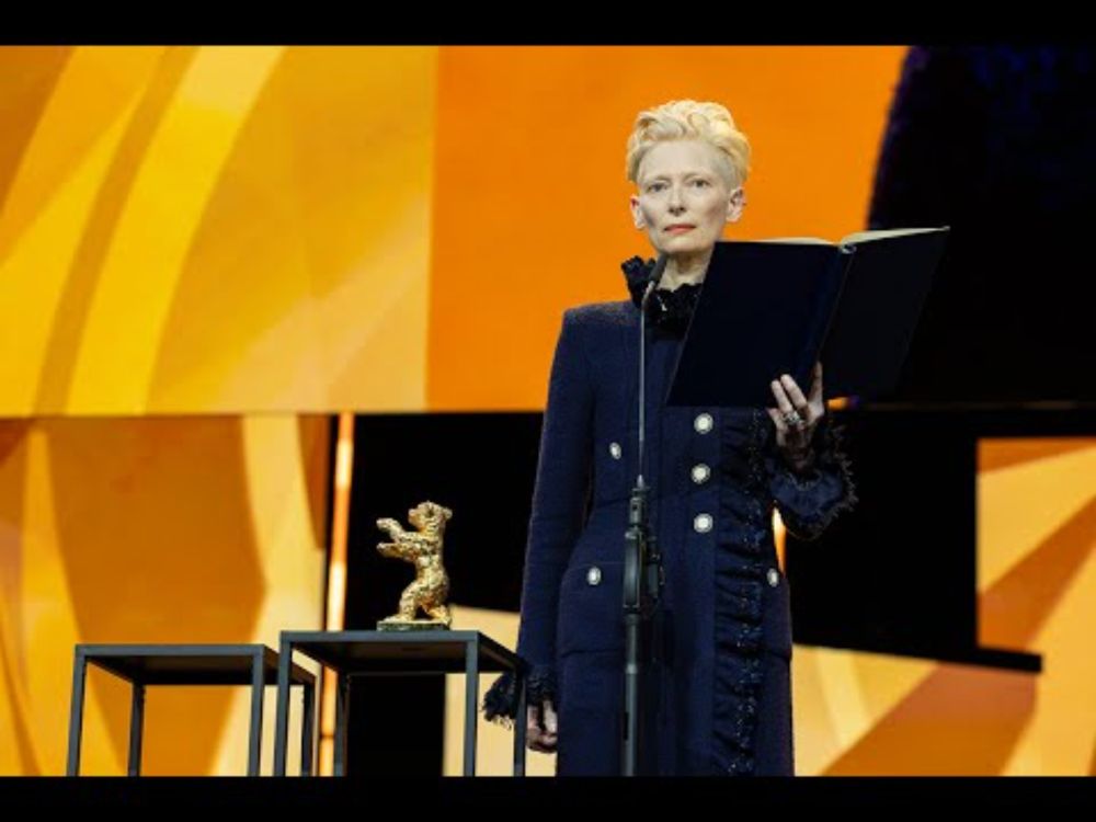 Honorary Golden Bear for Tilda Swinton | Acceptance Speech | Berlinale 2025