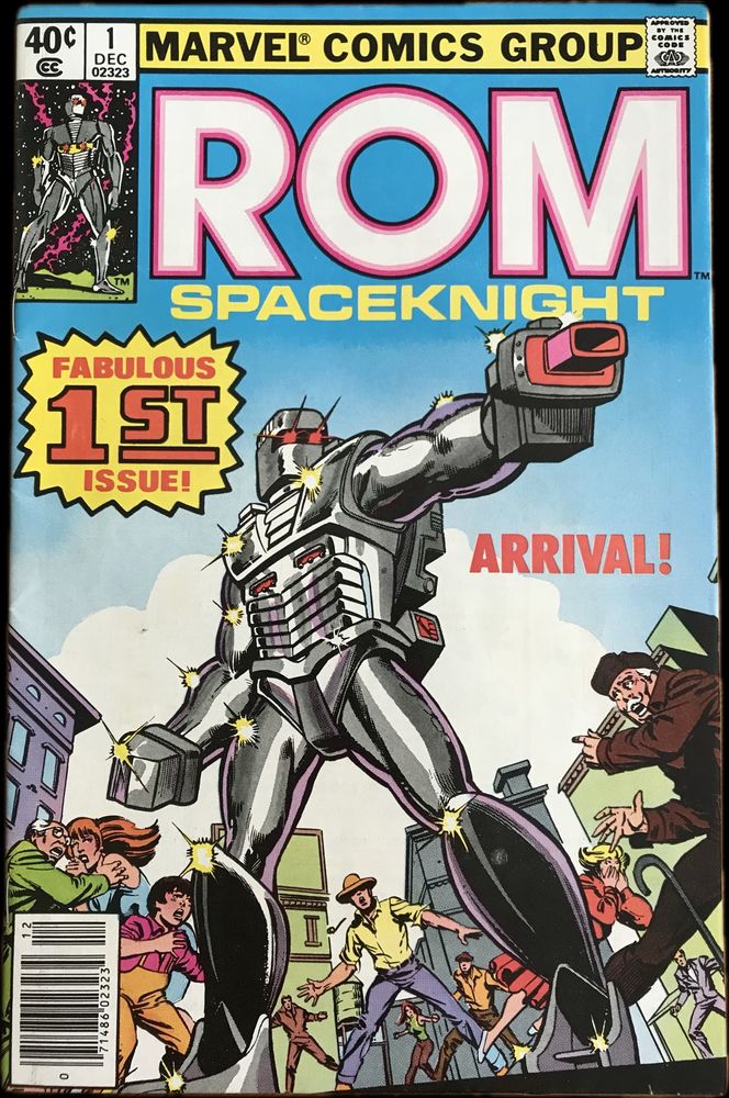 The cover of issue #1 of Marvel Comics ROM SPACEKNIGHT. 