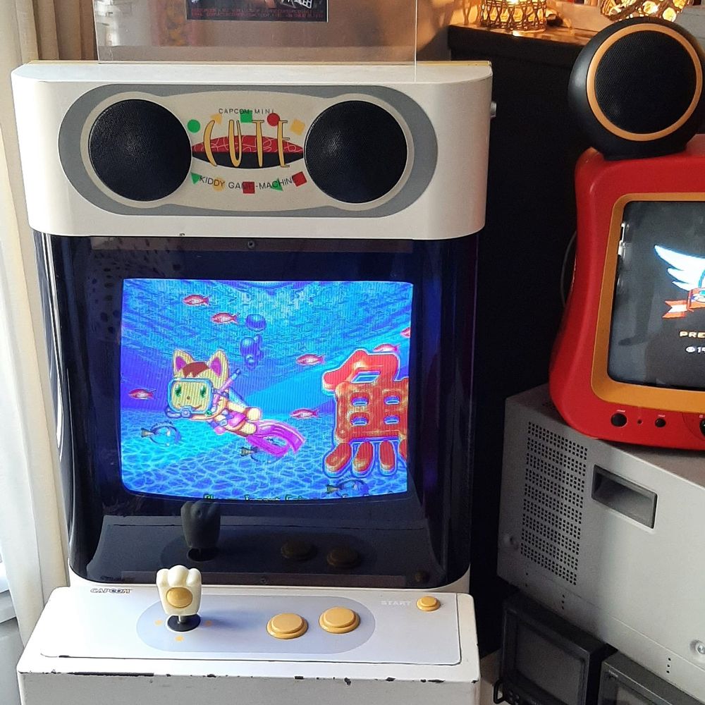 Puzzle game Uo-Poko sur borne d'Arcade Capcom Cute