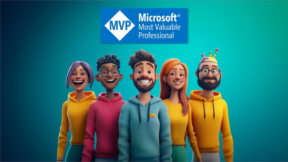 Microsoft Most Valuable Professional logo in front of an AI generated picture for May 2025