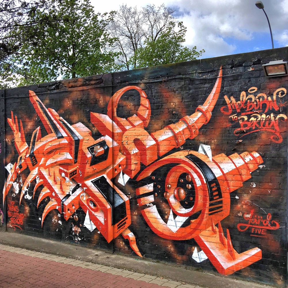 Piece by Aerosol for Yard 5 in Berlin, Germany. 