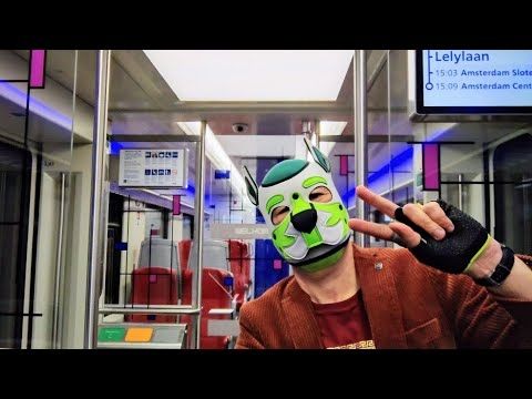 Boring slideshow of pup on Public Transport. Trains, stations and light rail (trams).
