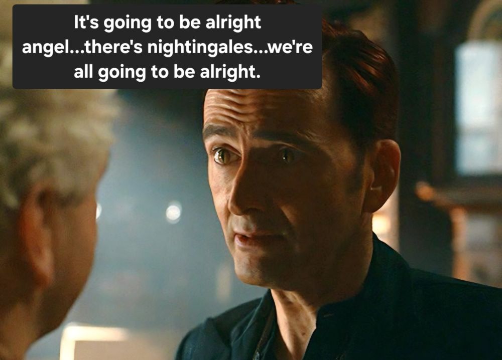 Crowley, looking hopefully at Aziraphale. 