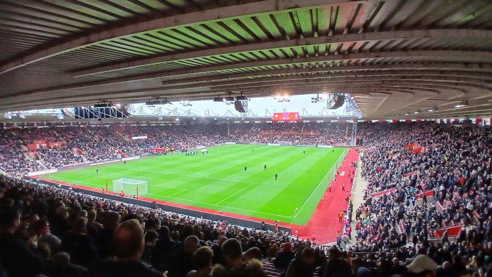Southampton v Liverpool from the Kingsland Stand in St Mary's Stadium 