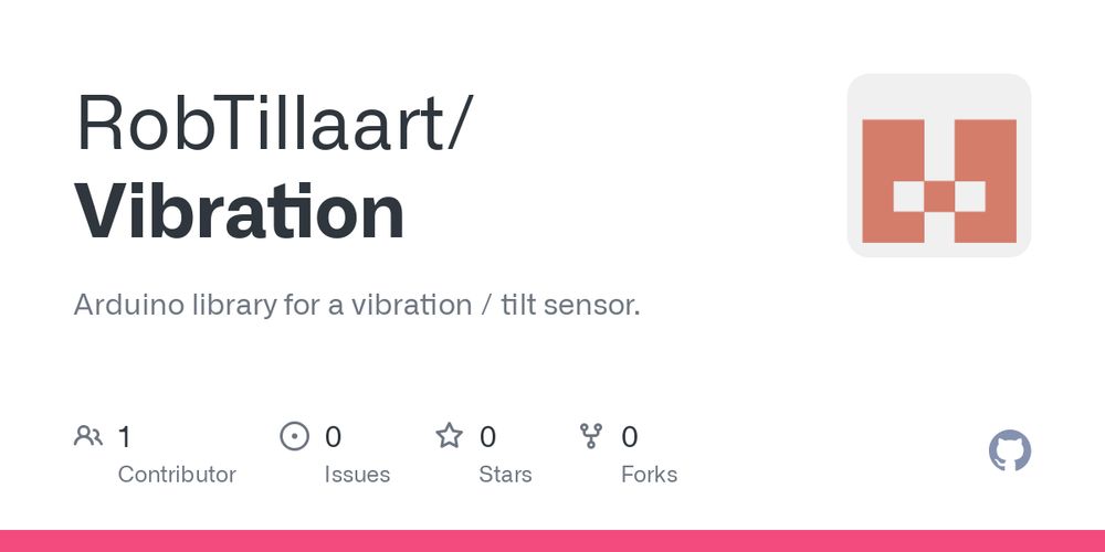 GitHub - RobTillaart/Vibration: Arduino library for a vibration / tilt sensor.