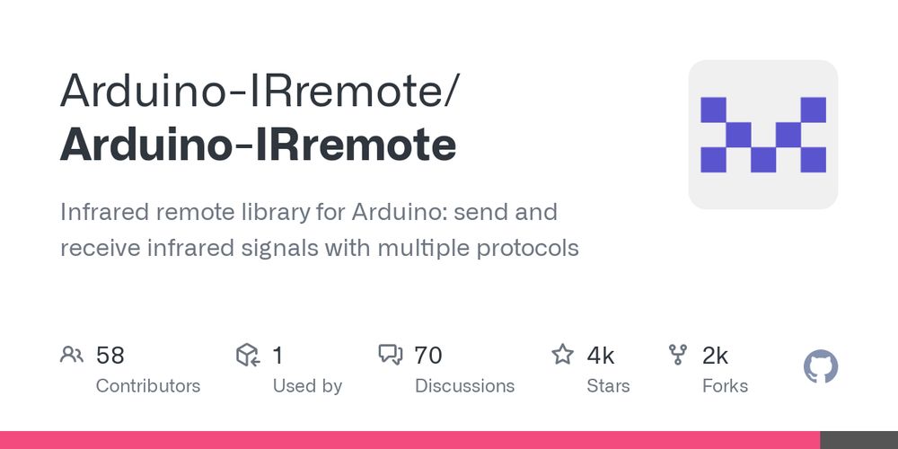 GitHub - Arduino-IRremote/Arduino-IRremote: Infrared remote library for Arduino: send and receive infrared signals with multiple protocols