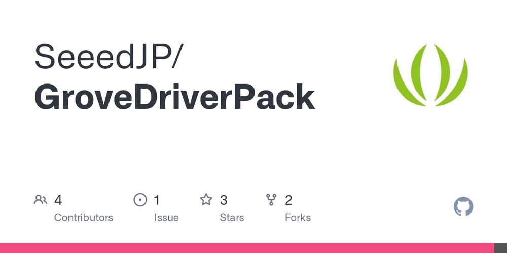 GitHub - SeeedJP/GroveDriverPack