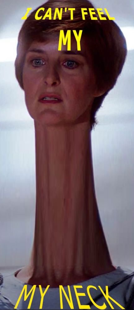 I can't feel my
My neck