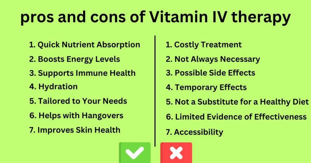 Top 7 Crucial Pros and Cons of Vitamin IV therapy