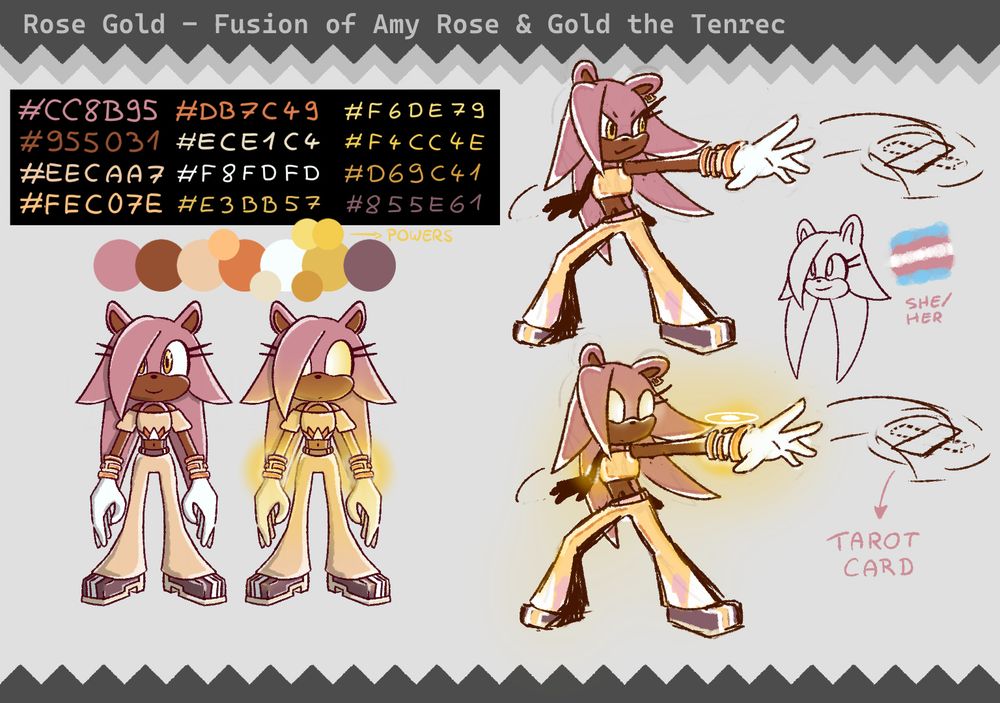 Rose Gold's reference sheet