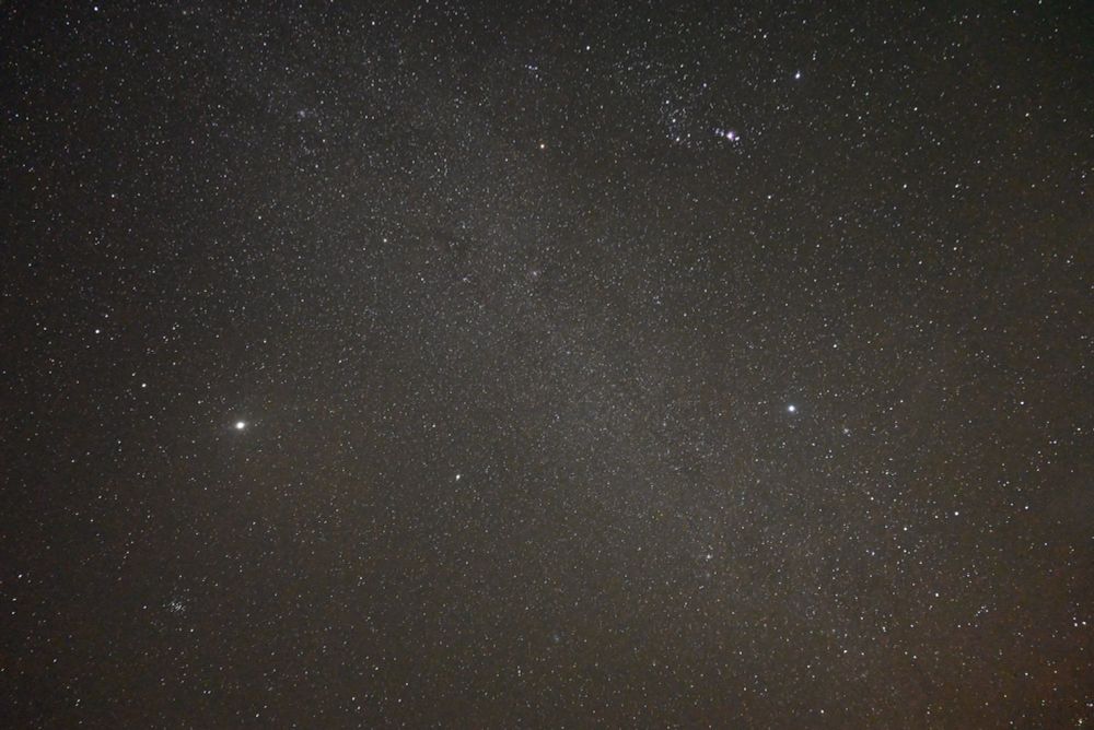 天の川が肉眼でもうっすら見えた