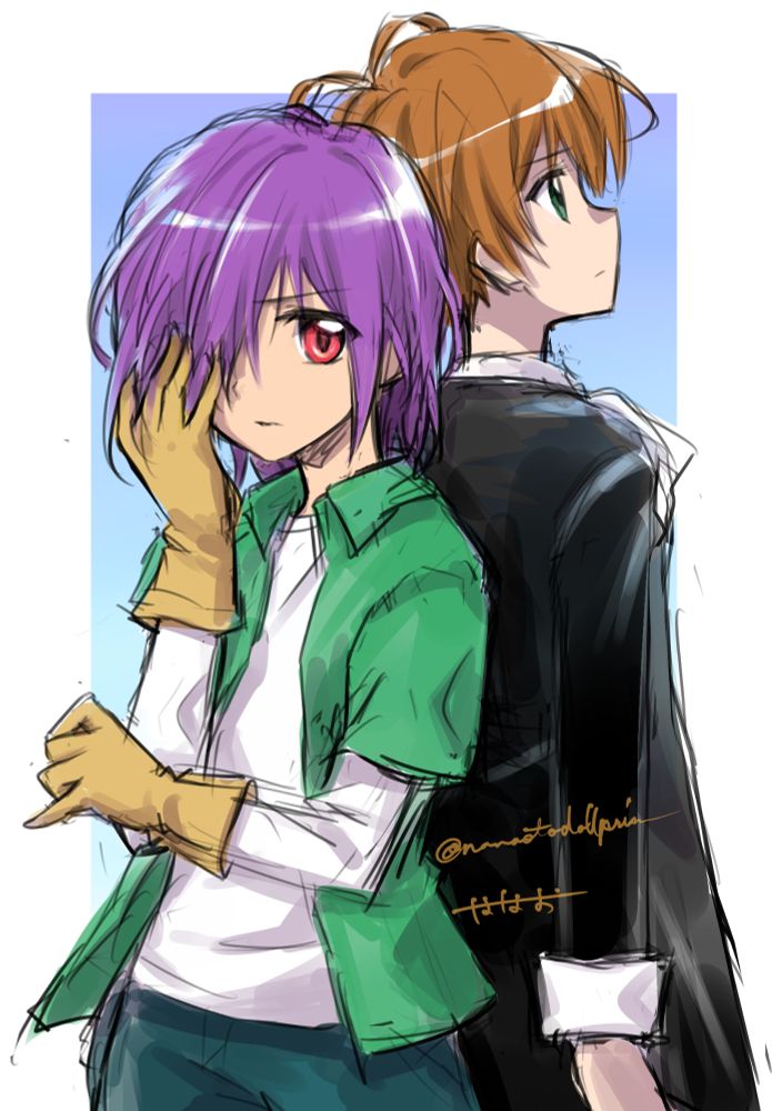 魔探偵ロキのヘイムダルとロキのファンアート。