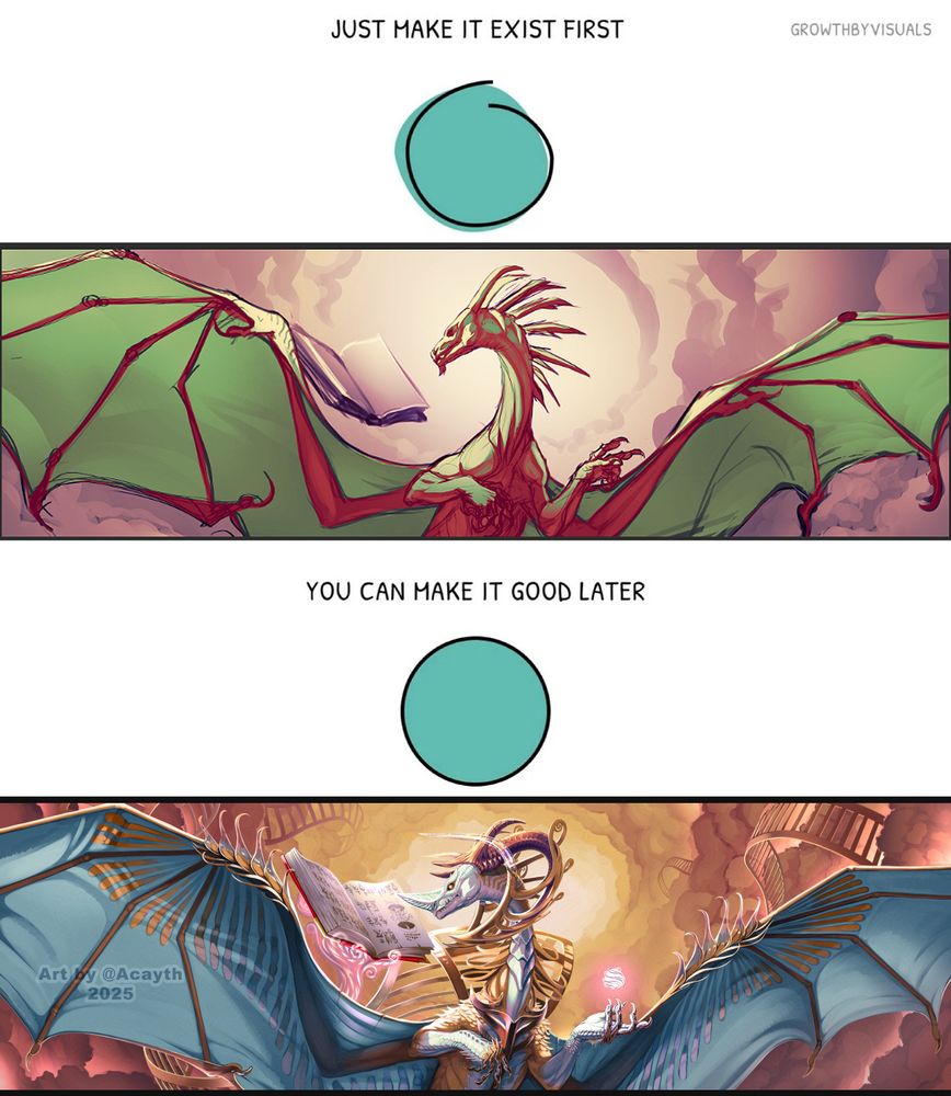 "Just make it exist first - you can make it good later" - Challenge 