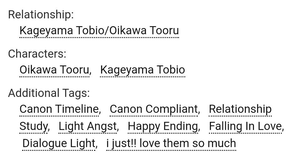 ao3 tags