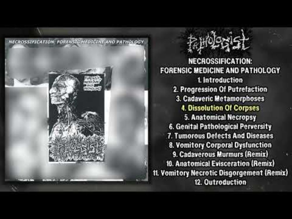 Pathologist - Necrossification: Forensic Medicine And Pathology FULL ALBUM (1992/2020 - Goregrind)
