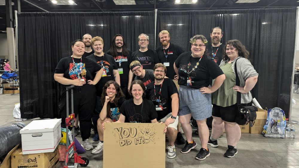 Leder Staff after packing up a GenCon booth