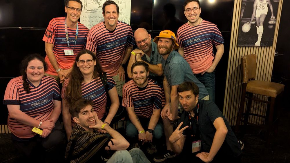 Podcasts hosts with "Weird Bears," (their most dedicated fans)