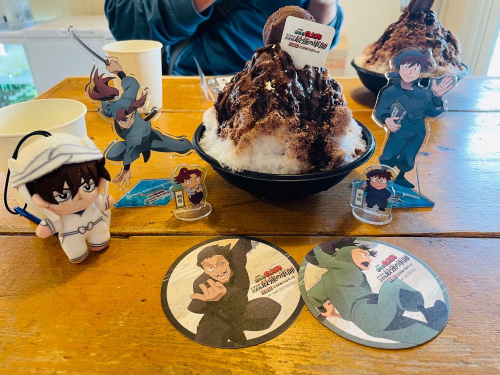 チョコレートソースのかき氷