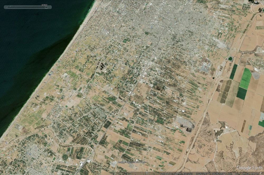 Corredor Netzarim (Gaza), en agosto de 2023