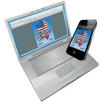 picture of lap top and cell phone which can be used for voting in the USA - if we demand it