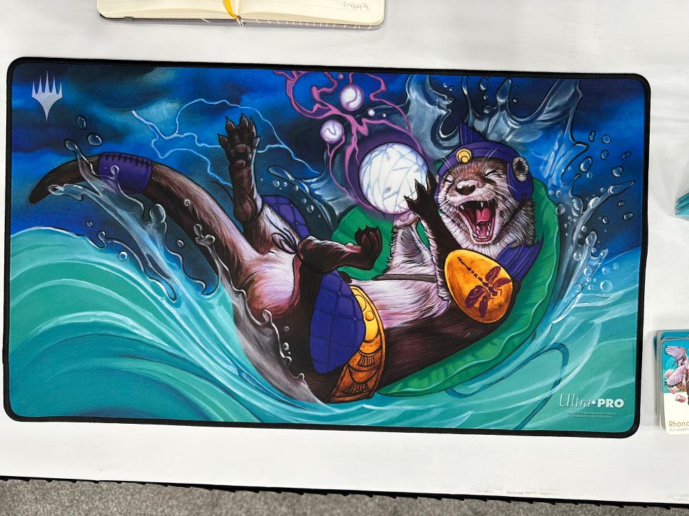 Otterball Antics on a playmat
