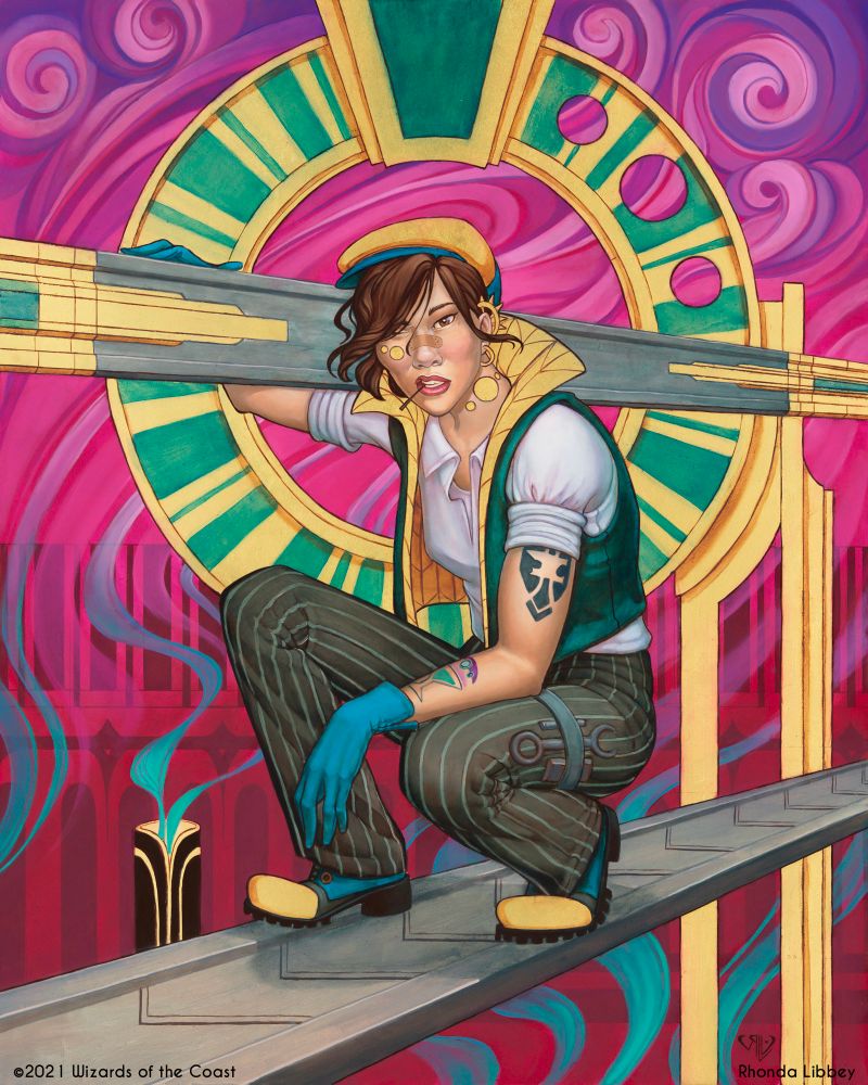 My first illustration for Magic the Gathering! She’s the Crew Captain for Streets of New Capenna. 