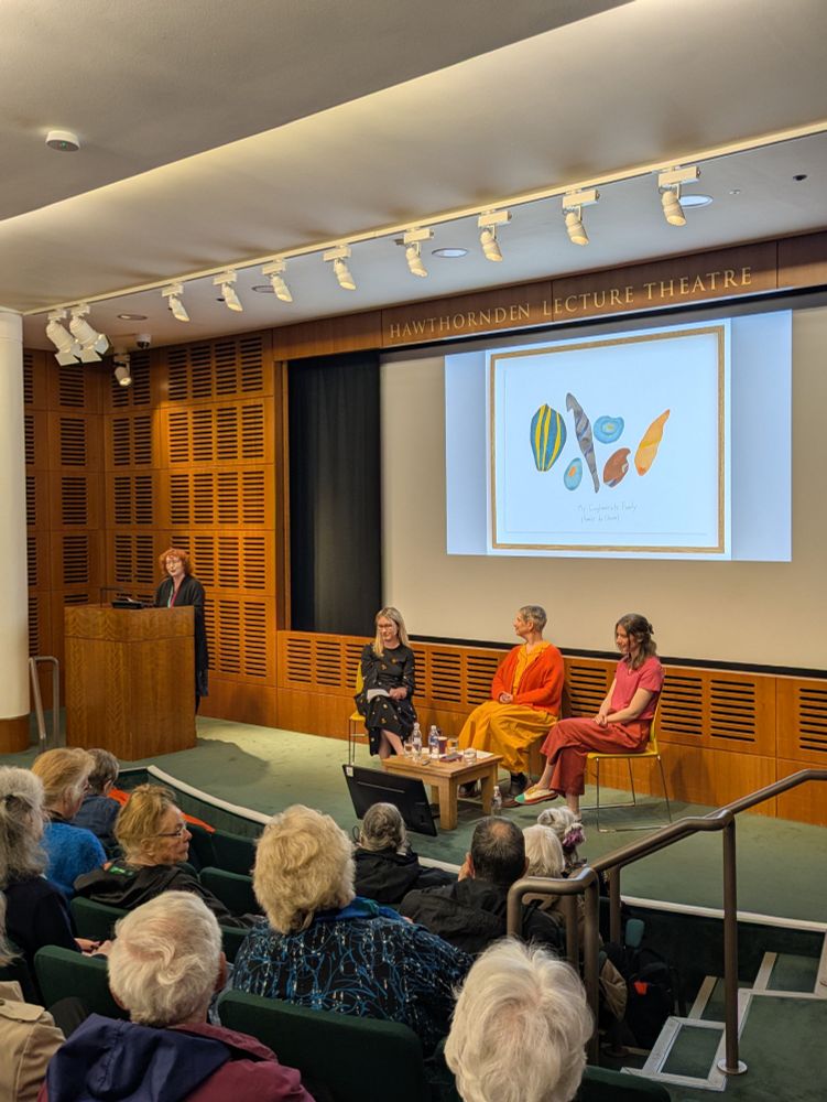 Senior Curator Stephanie Straine introducing Professor Catriona McAra, artist Ilana Halperin, and Dr Claire Cousins