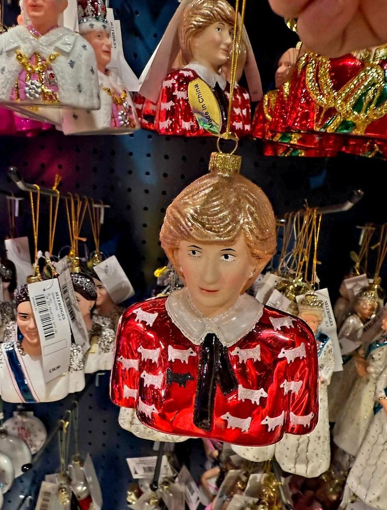 Christmas tree bauble of Princess Diana